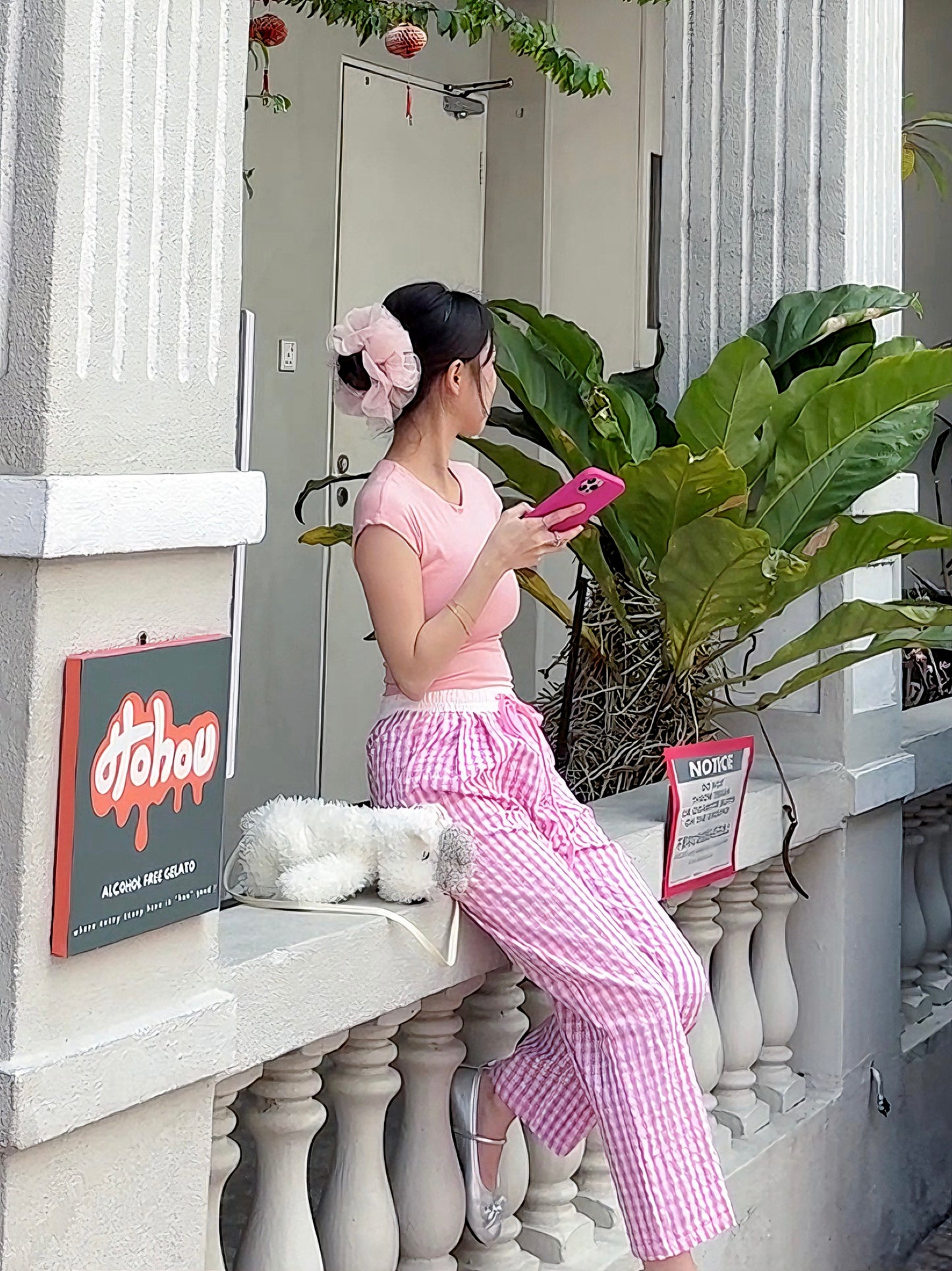 BALLET GINGHAM PANTS - PETITEGIRLS 小个子定制款