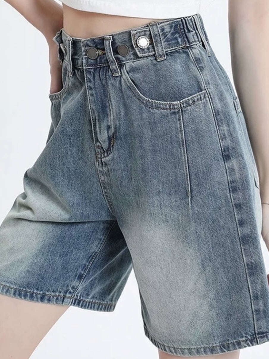 CASUAL DENIM SHORTS- PETITEGIRLS 小个子定制款