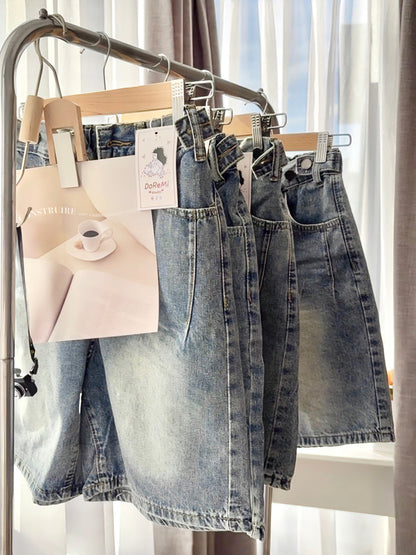CASUAL DENIM SHORTS- PETITEGIRLS 小个子定制款