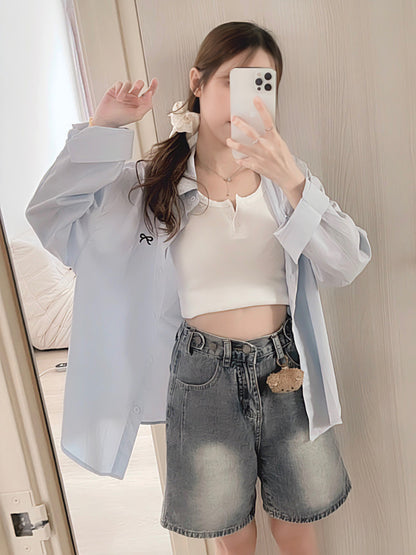 CASUAL DENIM SHORTS- PETITEGIRLS 小个子定制款