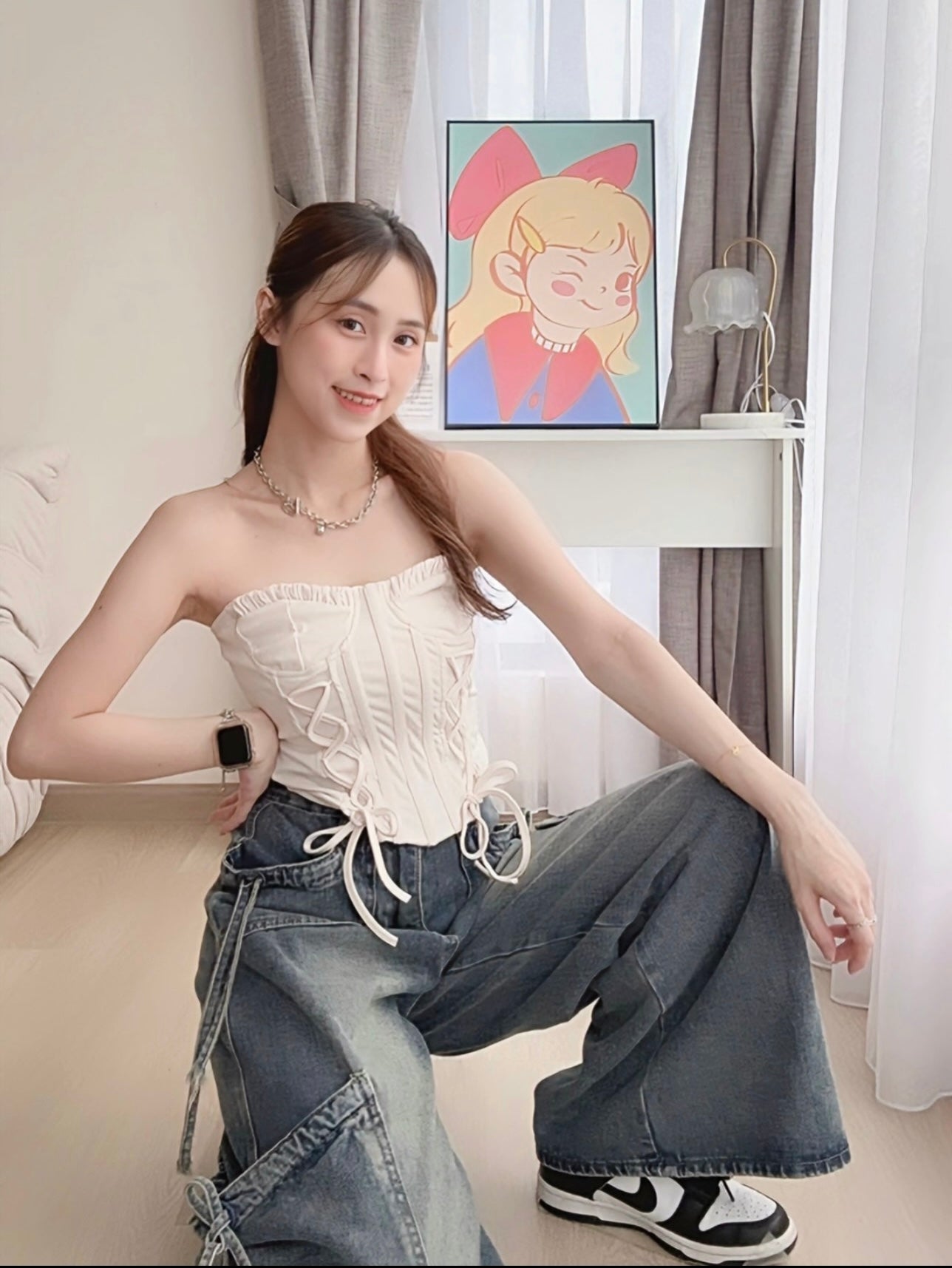 LACE-UP CORSET TOP