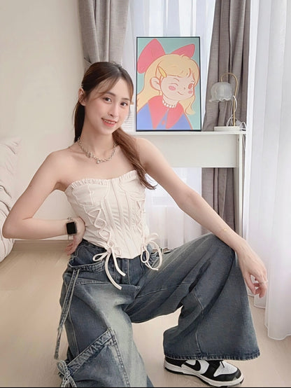 LACE-UP CORSET TOP