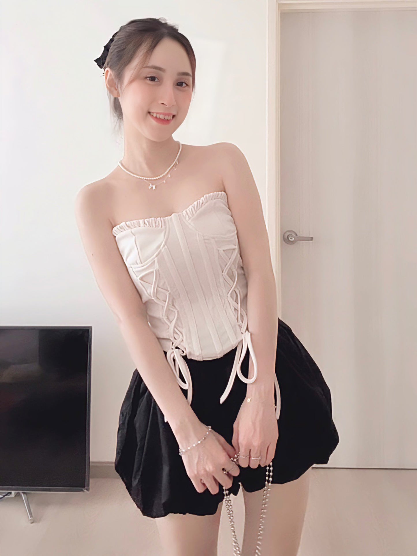 LACE-UP CORSET TOP
