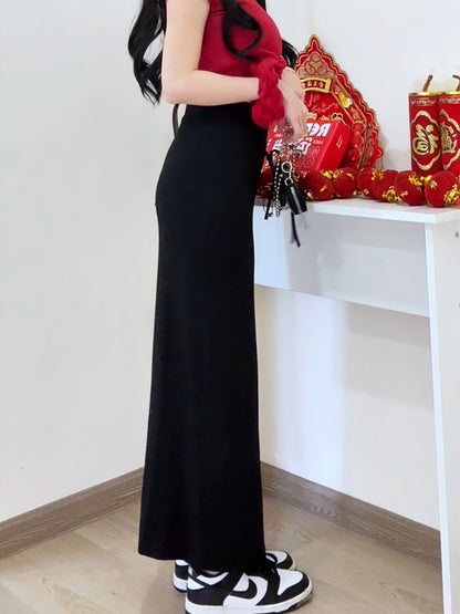 SLEEK VISCOSE PENCIL SKIRT - PETITEGIRLS 小个子定制款