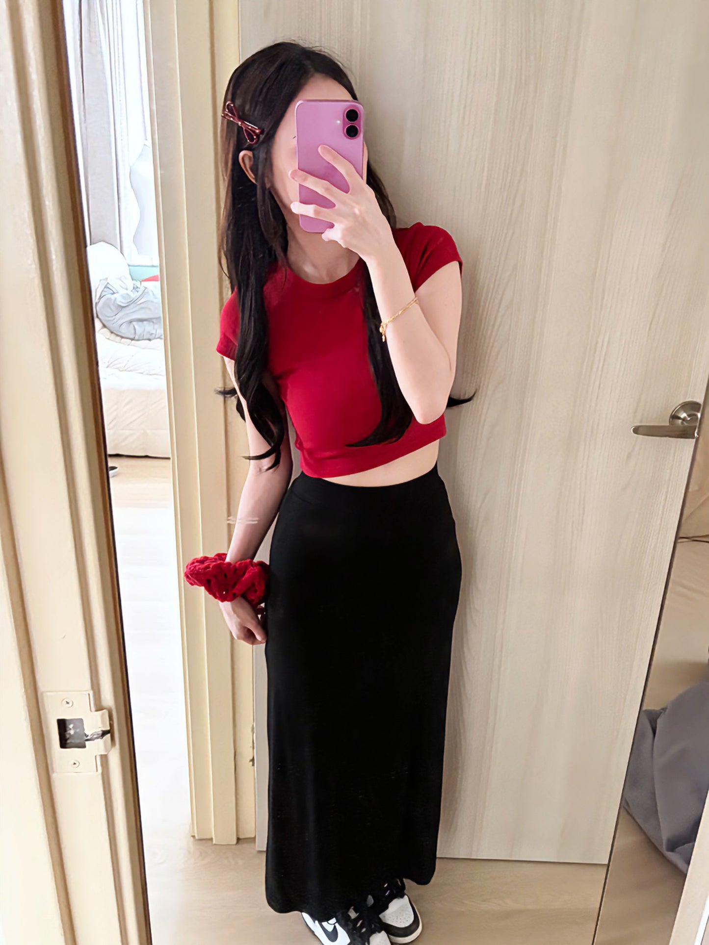 SLEEK VISCOSE PENCIL SKIRT - PETITEGIRLS 小个子定制款