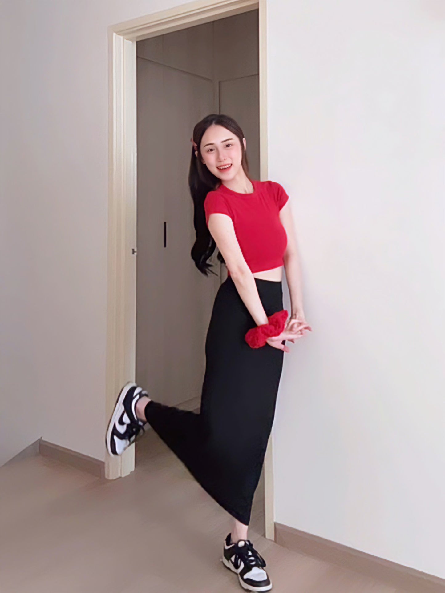 SLEEK VISCOSE PENCIL SKIRT - PETITEGIRLS 小个子定制款