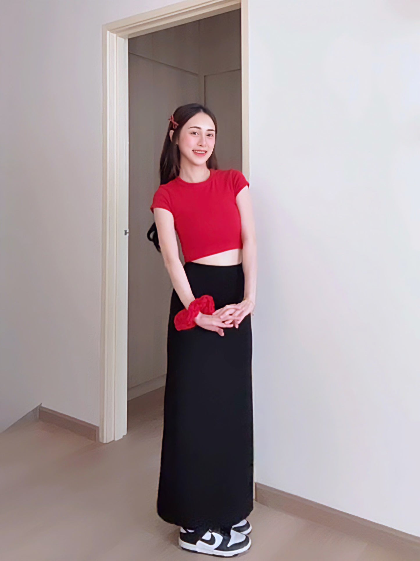 SLEEK VISCOSE PENCIL SKIRT - PETITEGIRLS 小个子定制款
