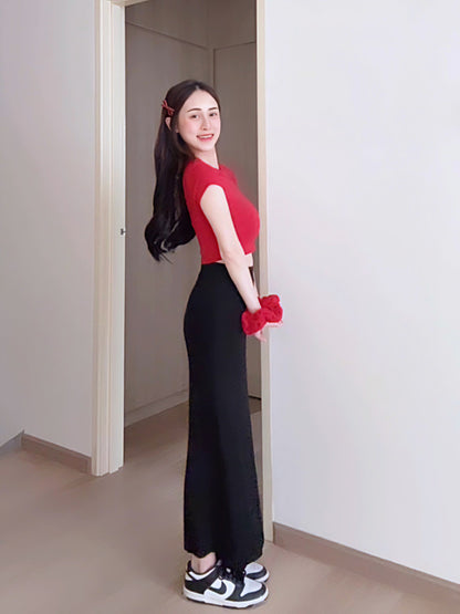 SLEEK VISCOSE PENCIL SKIRT - PETITEGIRLS 小个子定制款