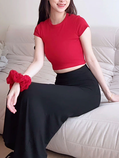 SLEEK VISCOSE PENCIL SKIRT - PETITEGIRLS 小个子定制款