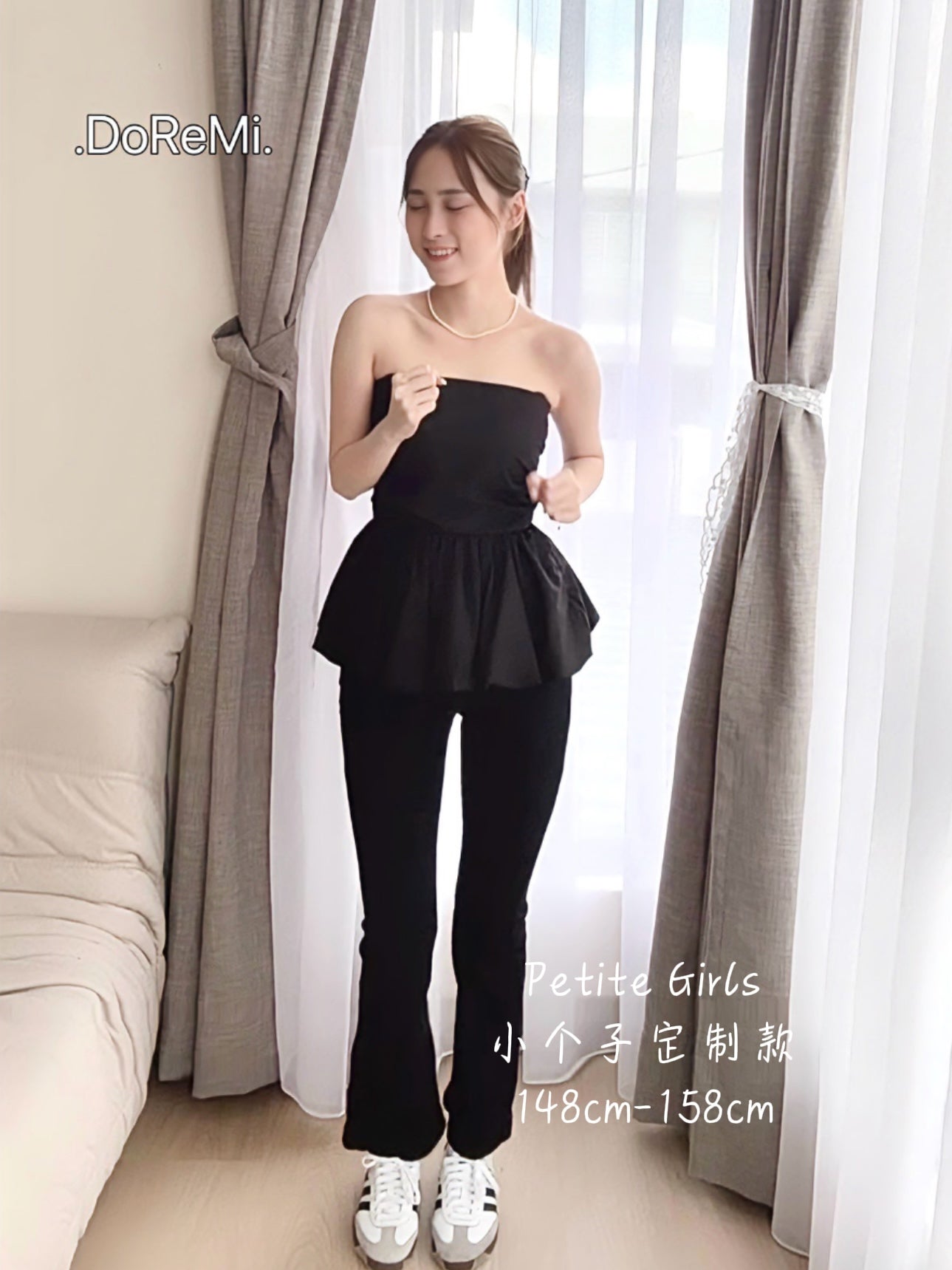 FLARED DENIM PANTS - PETITEGIRLS 小个子定制款