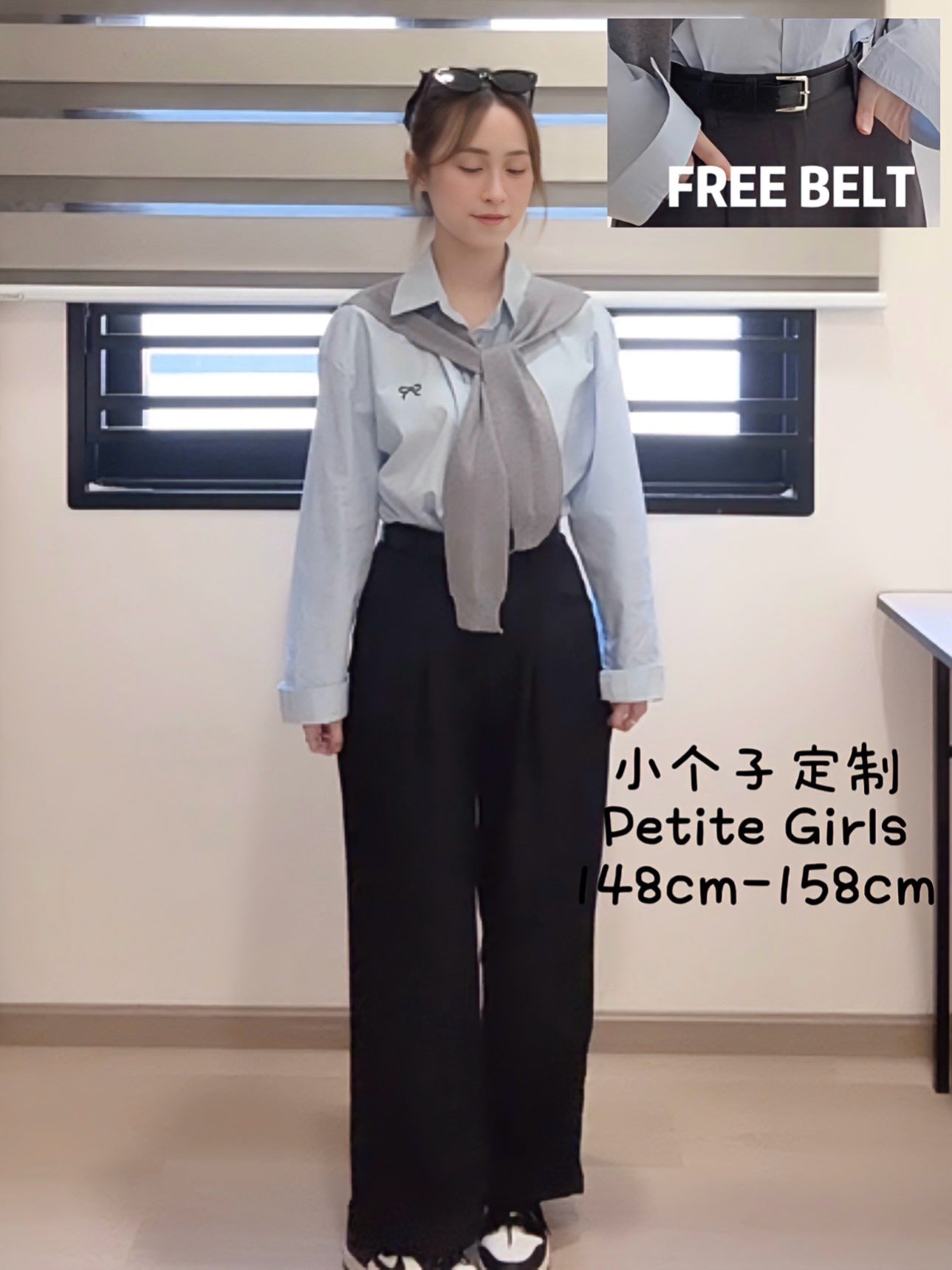 MINIMALIST BLACK SUIT PANTS - PETITEGIRLS 小个子定制款