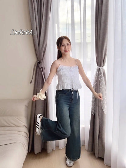 SOFT BAGGY BLUE JEANS - PETITEGIRLS 小个子定制款