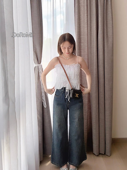 SOFT BAGGY BLUE JEANS - PETITEGIRLS 小个子定制款