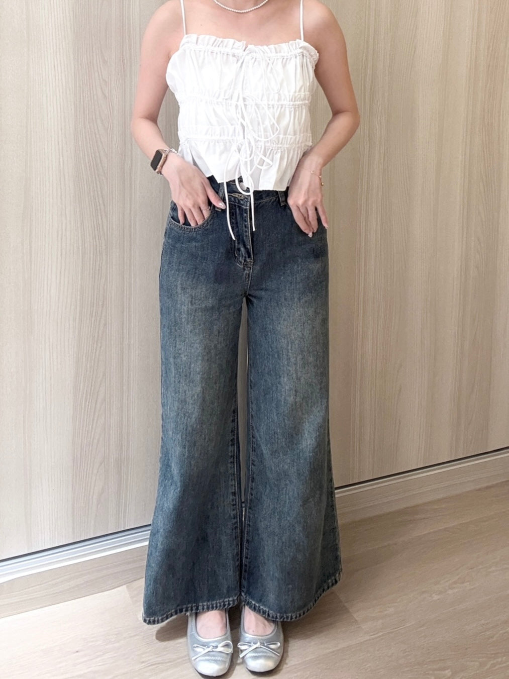 SOFT BAGGY BLUE JEANS - PETITEGIRLS 小个子定制款
