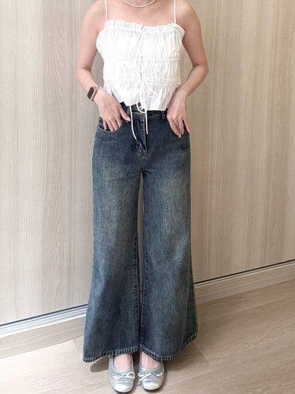 SOFT BAGGY BLUE JEANS - PETITEGIRLS 小个子定制款