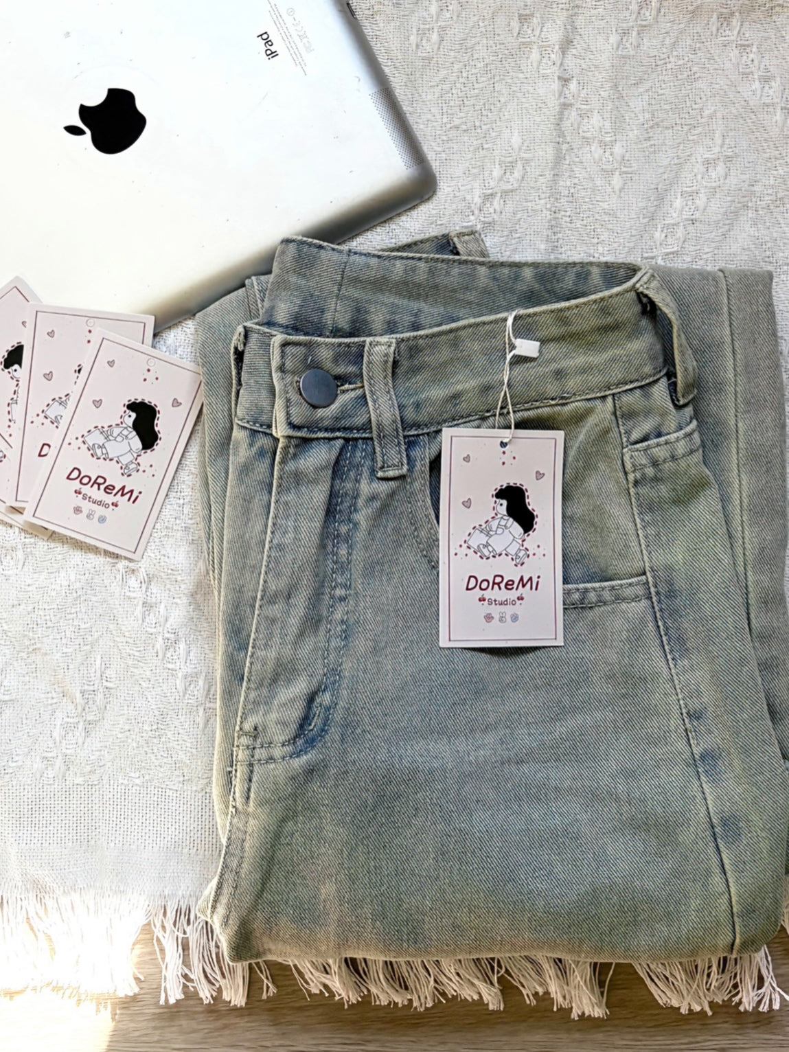 MORNING LIGHT STRAIGHT JEANS - PETITEGIRLS 小个子定制款