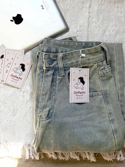 MORNING LIGHT STRAIGHT JEANS - PETITEGIRLS 小个子定制款
