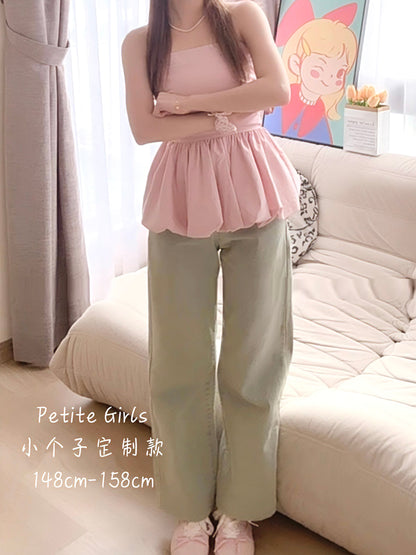 MORNING LIGHT STRAIGHT JEANS - PETITEGIRLS 小个子定制款