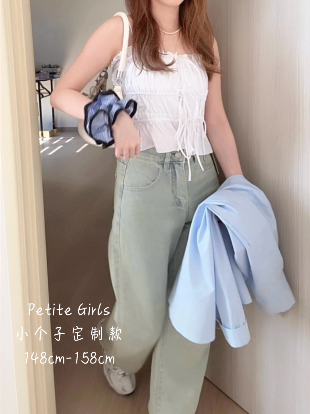 MORNING LIGHT STRAIGHT JEANS - PETITEGIRLS 小个子定制款