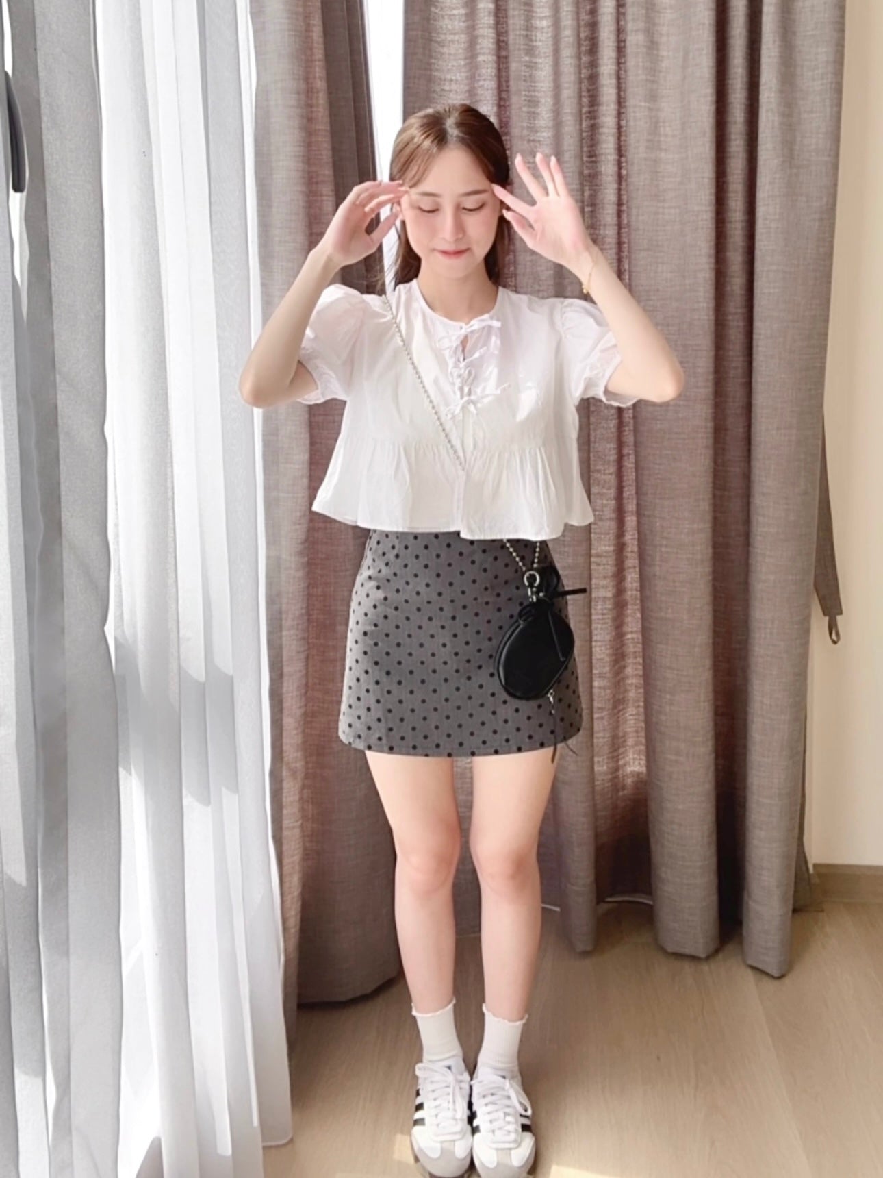 LUNA POLKA DOT SKIRT