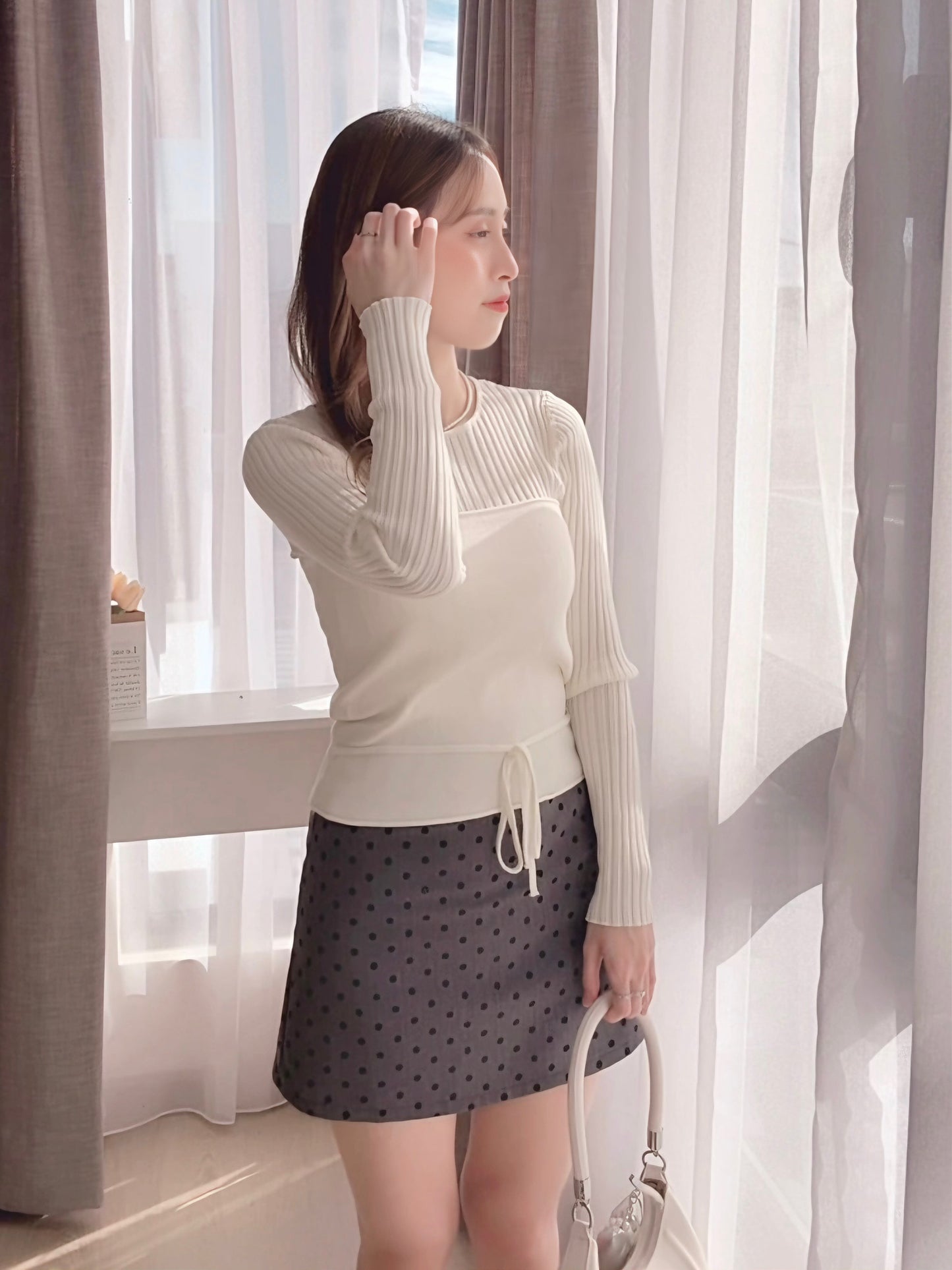 LUNA POLKA DOT SKIRT