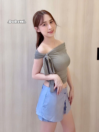 STRIPE CASUAL SKORT