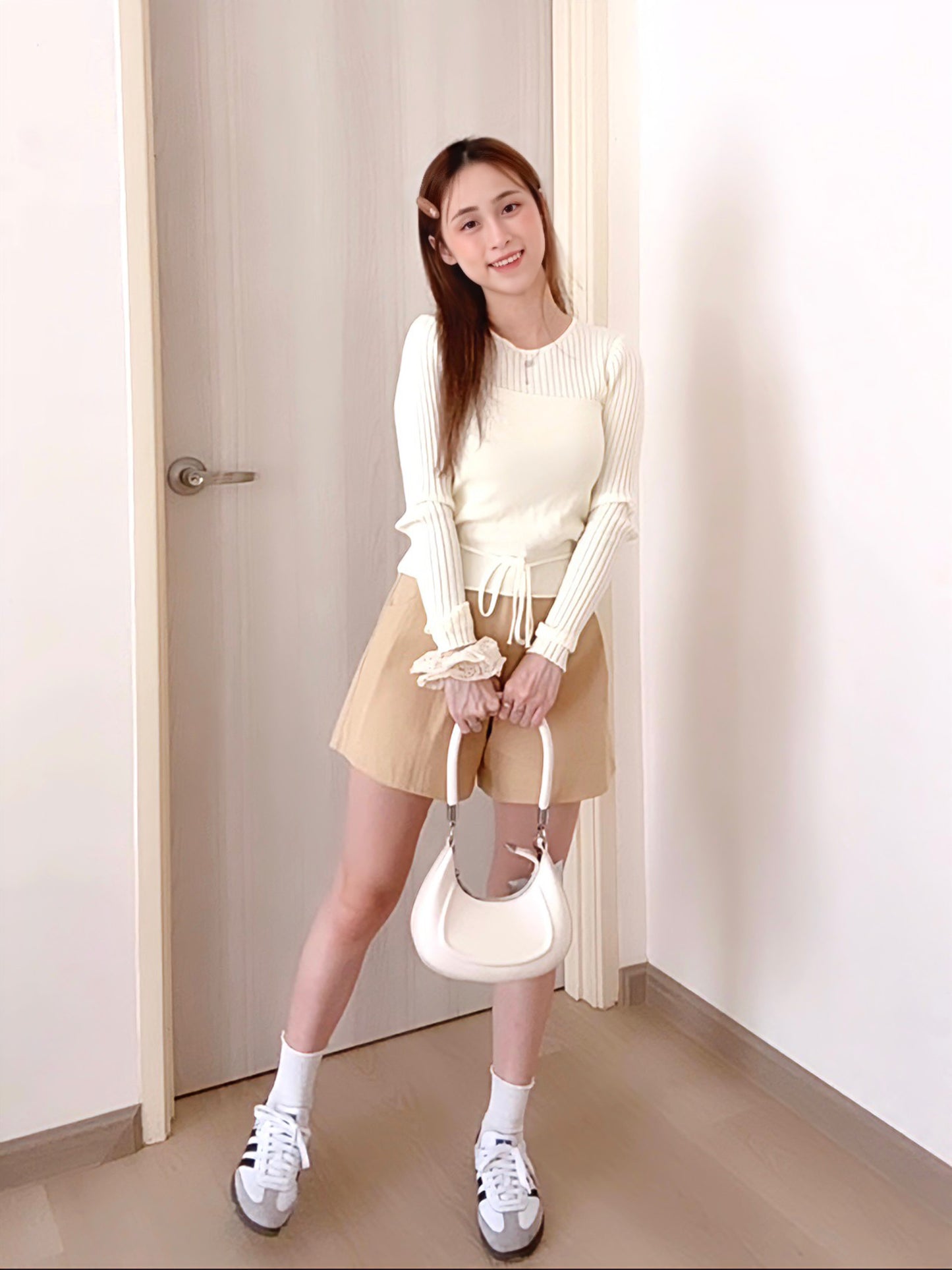 CREAMY BELLE KNIT TOP