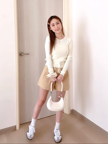CREAMY BELLE KNIT TOP