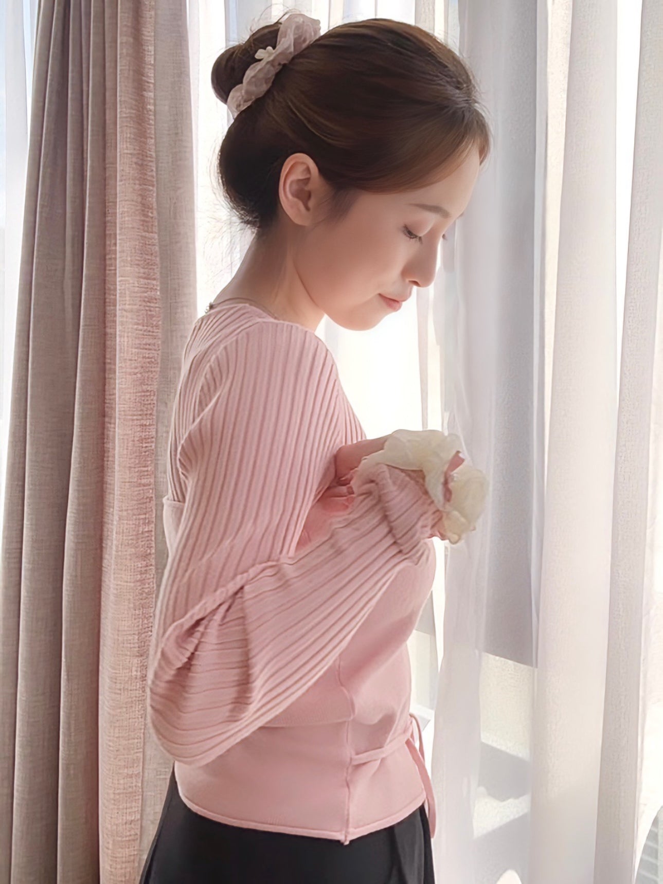 PINK BELLE KNIT TOP