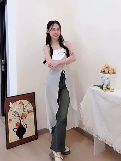 AURORA ASYMMETRIC CHIFFON CAMI