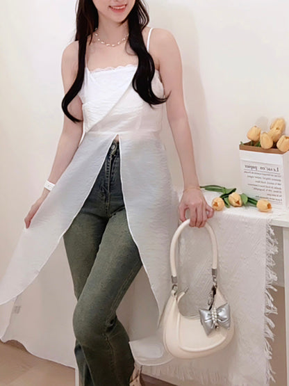 AURORA ASYMMETRIC CHIFFON CAMI