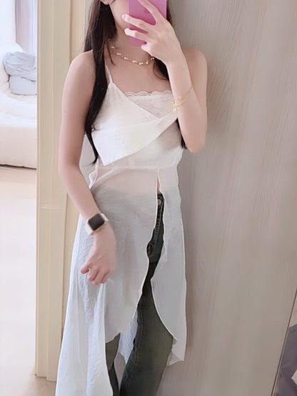 AURORA ASYMMETRIC CHIFFON CAMI