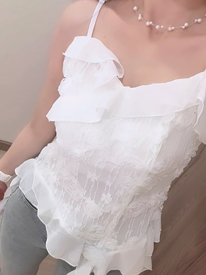 CELESTE CASCADE LACE CAMI