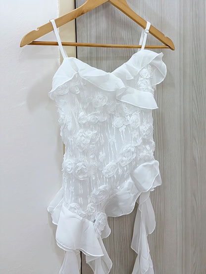 CELESTE CASCADE LACE CAMI