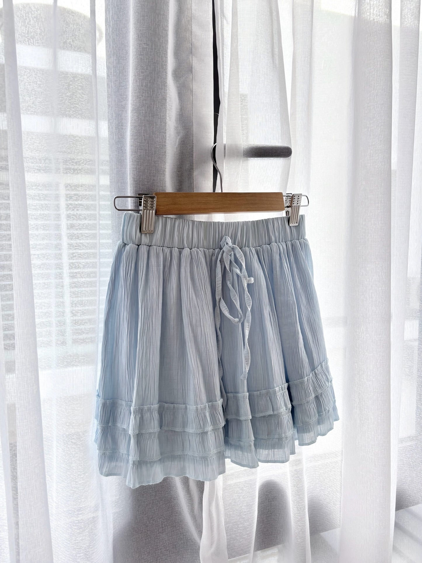 SALT BLUE FLOWY SKORT