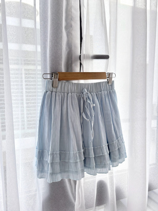 SALT BLUE FLOWY SKORT