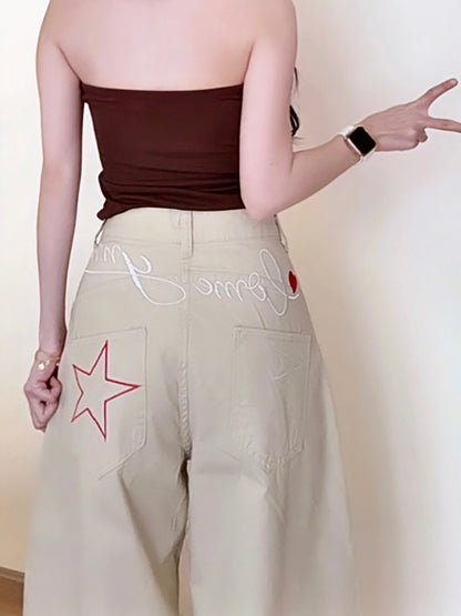 STAR EMBROIDERED DENIM - PETITEGIRLS 小个子定制款