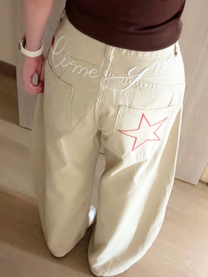 STAR EMBROIDERED DENIM - PETITEGIRLS 小个子定制款
