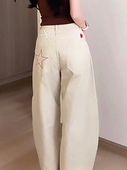 STAR EMBROIDERED DENIM - PETITEGIRLS 小个子定制款