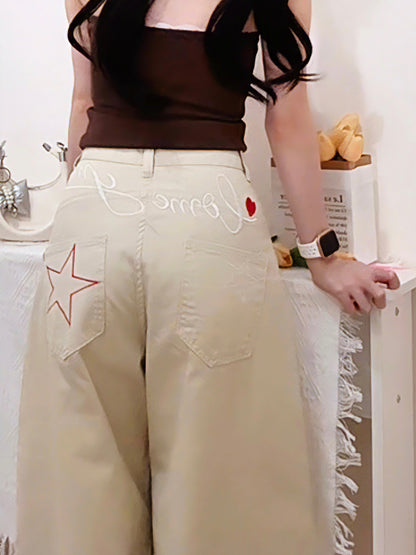 STAR EMBROIDERED DENIM - PETITEGIRLS 小个子定制款