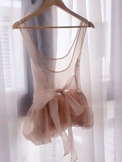 ROMANTIC BLUSH SHEER TOP