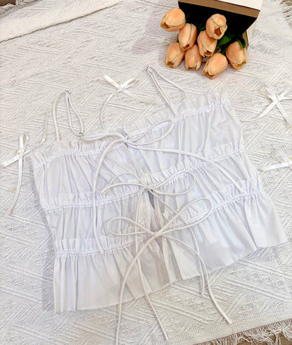 RUCHED RIBBON CAMI