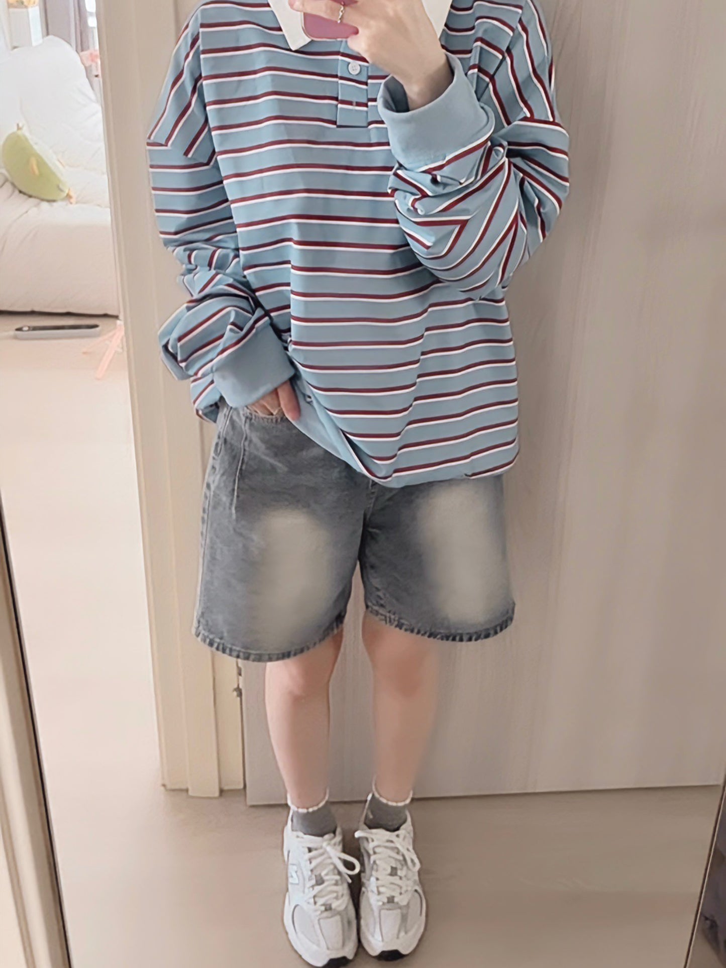 CASUAL DENIM SHORTS- PETITEGIRLS 小个子定制款