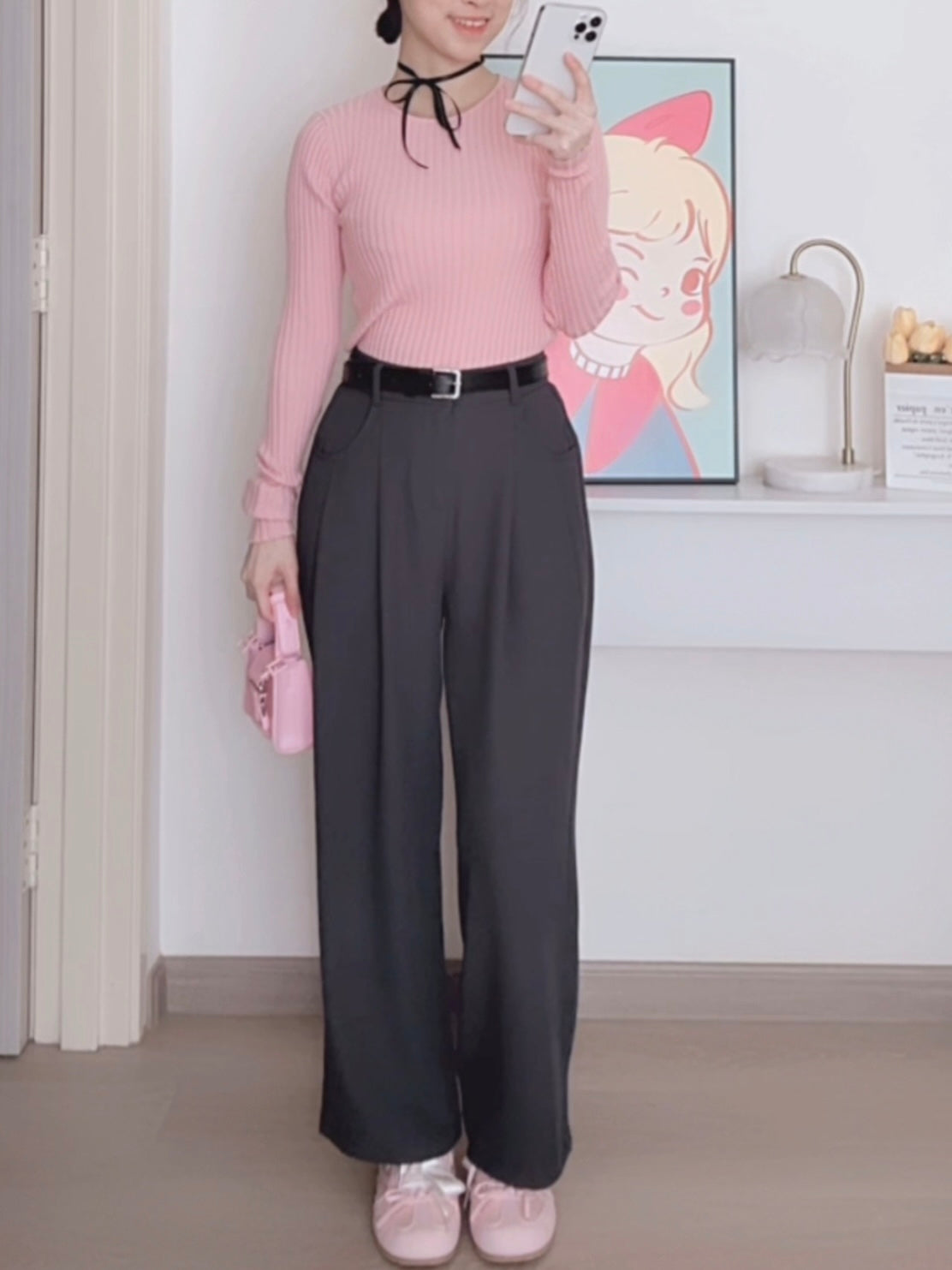MINIMALIST GRAY SUIT PANTS - PETITEGIRLS 小个子定制款