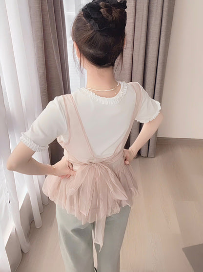ROMANTIC BLUSH SHEER TOP
