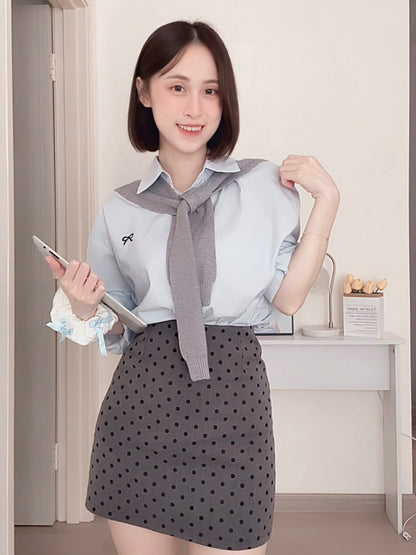 LUNA POLKA DOT SKIRT
