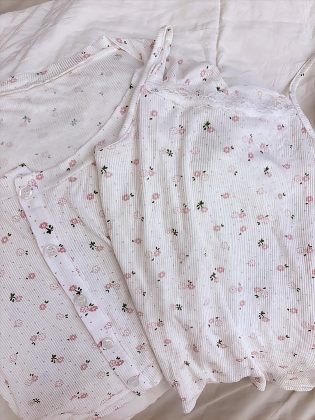 DITSY FLORAL CAMI CARDIGAN SET