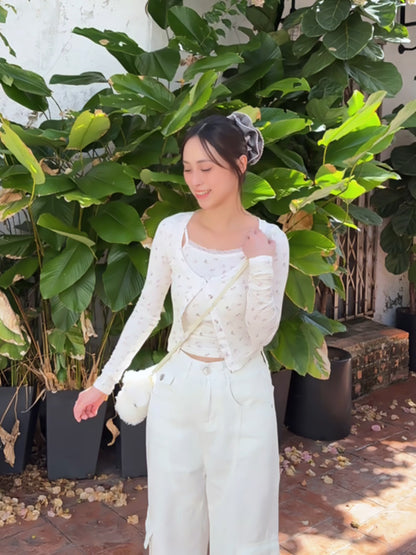 DITSY FLORAL CAMI CARDIGAN SET
