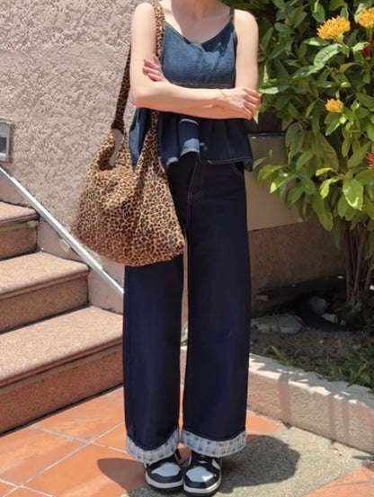 BOW PATCHWORK DENIM - PETITEGIRLS 小个子定制款