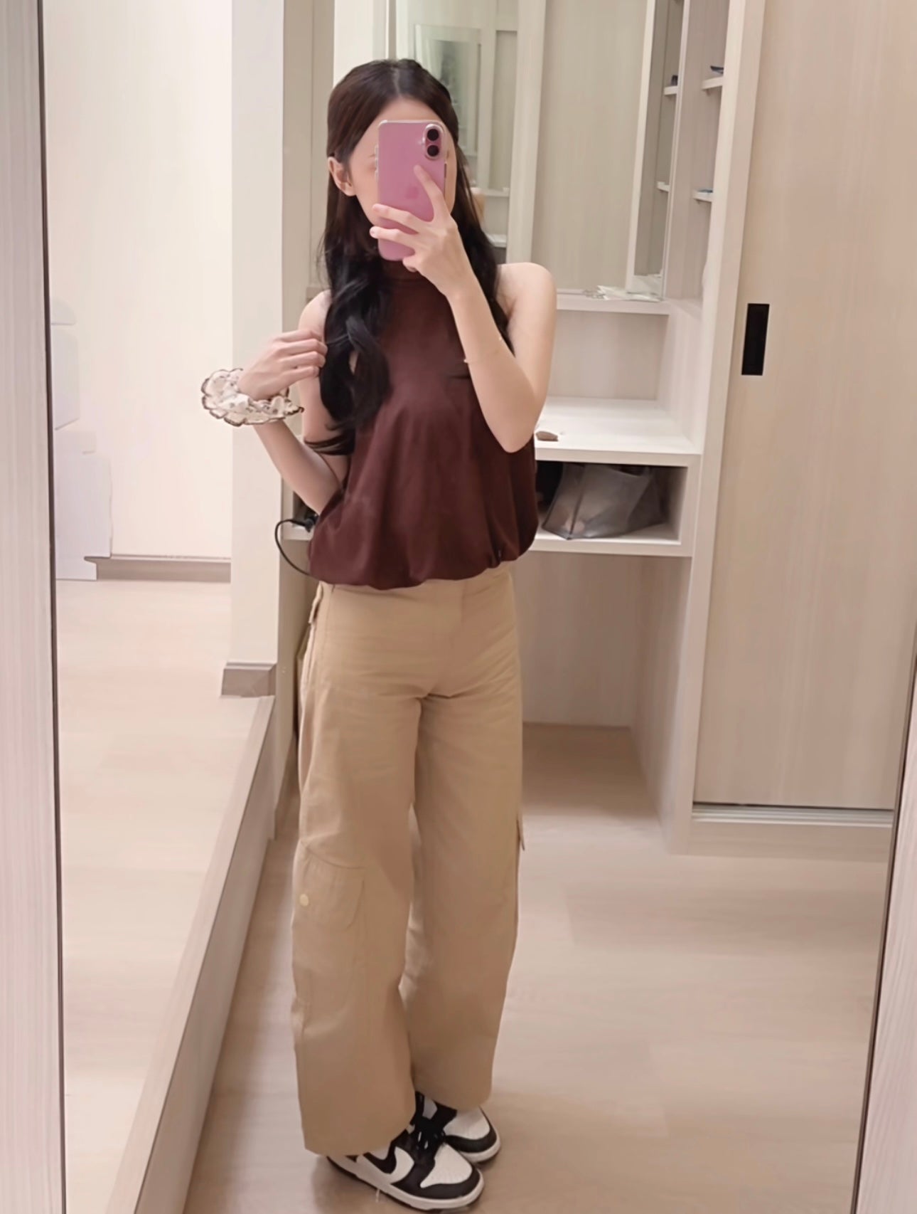 Soft Khaki Cargo Pants - PETITEGIRLS 小个子定制款